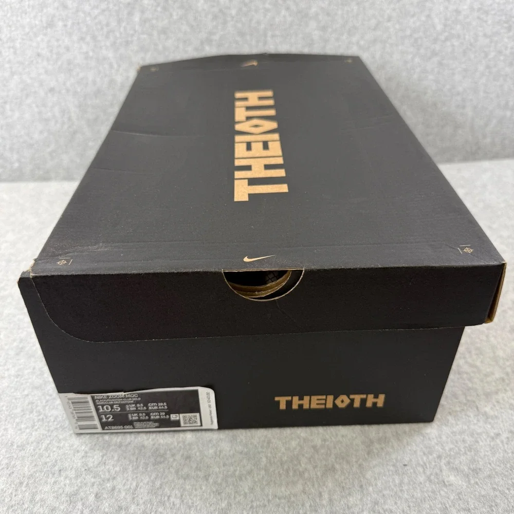 Nike Zoom Moc THE10TH AT8695-001 Black Phantom Club Gold SIZE‎ 10.5 Sneakers